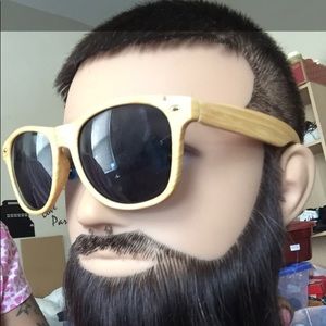 Wood Print Sunglasses (Light Brown)